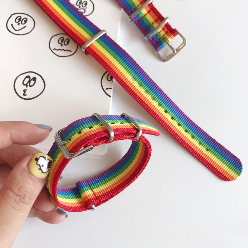 Brazalete de regalo de arcoiris de corazón de giralio al por mayor